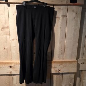 Betabrand Black Women's Flare Pants 2x Petite